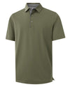 VEBOON Men's Short Sleeve Cotton Blend Polo Shirt Army Green Size XX-Large