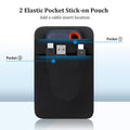 Drive Sleeve for Laptop, 2-Pocket Stick on Pouch with Reusable Adh