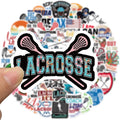 MAXSNOW Lacrosse Stickers Vinyl Decals Waterproof for Water Bottles Laptop Car