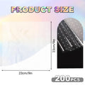 Nitelemn Transparent Cellophane Wrap 9x9in 200 Sheets White Polka Dot