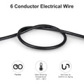 LEDLampsWorld 20 Gauge 7 Conductor Electrical Wire 32.8FT PVC Thermostat Wire