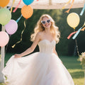 Rthjsfj White Heart Pearl Bride Sunglasses Women Wedding Bachelorette