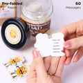 SOLMAY Funny Beer Cheers Gift Jar with 60 Uplifting Messages for Dad 0.5
