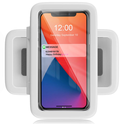 Shower Phone Holder – 480° Rotatable Wall Mount with Anti-Fog Screen, Fits 4–7”