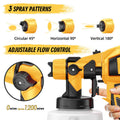 MirrorZone Paint Sprayer Tool 800W Electric Spray Gun Yellow for Furniture
