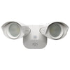 Satco Nuvo 65/210 3000K LED Outdoor Dual Head Security Light, White