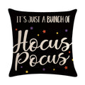 7COLORROOM Halloween Pillow Covers Set of 2 Black 18x18in Polyester