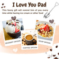 LLESCA Personalized Dad Ice Cream Shovel Stainless Steel Engraved Gift