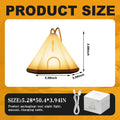 NPJGKY Portable Hanging Tent Night Light Desk Lamp Touch Dimmable Timer White