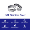HayEastdor 50PCS 1/2" PEX Cinch Crimp Clamp Rings 304 Stainless Steel