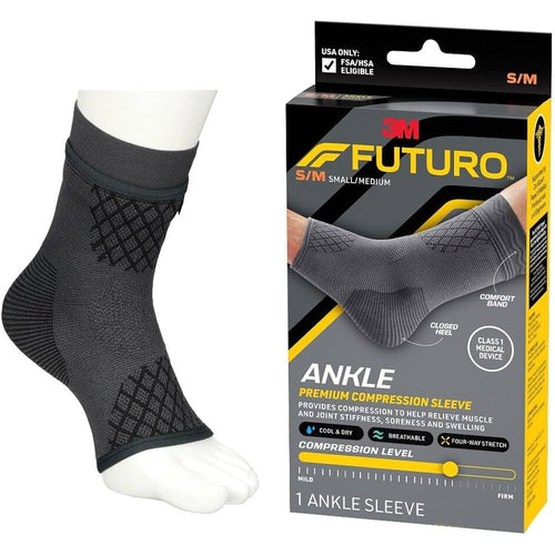 FUTURO Premium Compression Ankle Sleeve  S/M