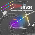 Electric LED Bicycle Scooter Lights Night Cycling Colorful Lamp Water