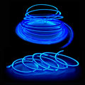 EL Wire Car Interior Neon Strip Lights 2M — USB 5V with Fuse Protection for Dash