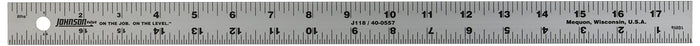 Johnson Level & Tool J118 Aluminum Rule, 18", Silver, 1 Rule