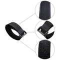 YUGYUM Golf Cart Fan Strap Reusable Adjustable Nylon Cinch Tie Black