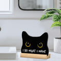 Black Cat Halloween Bathroom Decor Acrylic Funny Cat Sign Home Decor 8x12