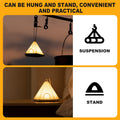 NPJGKY Portable Hanging Tent Night Light Desk Lamp Touch Dimmable Timer White