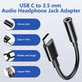 to 3.5mm Headphone Adapter 3 Pack — DAC Audio Dongle for iPhone 16/15, Samsung G