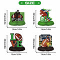 Koeilay Game Time Football Banner & Decorations Green Brown Party Supplies