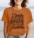 CQF Halloween Teacher Shirt Women Funny Fall Teacher Tee Size XL