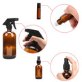 Glass Spray Bottle, KAMOTA Amber Glass Spray Bottles Set Refillable Container