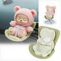 Bofiyma Car Seat for Doll 3-in-1 Vent Clip Aroma Diffuser Green 15-17cm