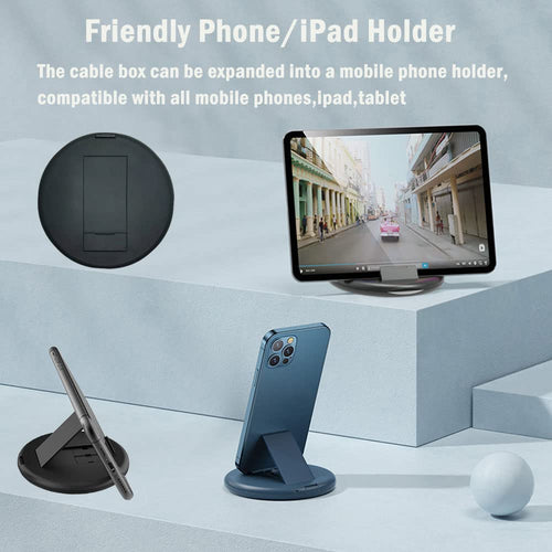Multi Adapter Cable Kit — 4-in-1 Charging Converter with Card Slot & Phone Holde