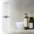 VOCOSTE Toothbrush Travel Case Plastic White 7.87x2.17 Inches
