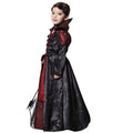 DNQCOS Girls Gothic Vampire Vampiress Dress Costume Black Size 4-6 Years