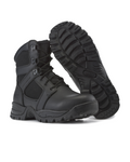Kiwi Rugged Black Action Leather 7" Zipped Water Resistant Tactical Boots [62300]