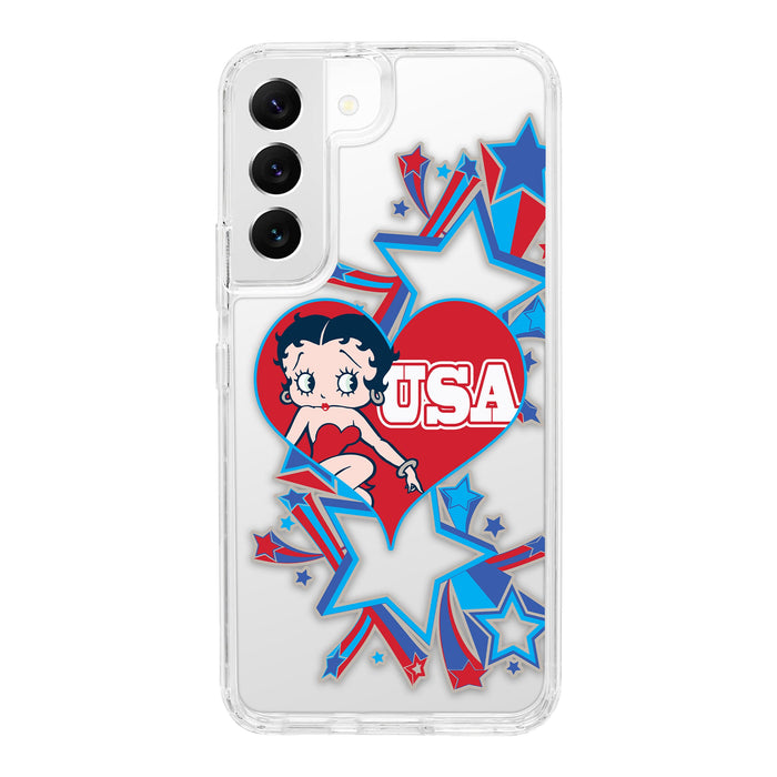 Betty Boop Red White & Boop HD Samsung Galaxy S24 Phone Case