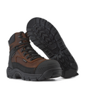 Kiwi ProGuard Brown Crazy Horse Leather Mid-Cut 6" Composite Toe Waterproof Tactical Boots [69200]