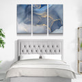 Marbled Blue Gold Canvas Wall Art, Modern Art, Modern Wall Decor, Large Marble Art, Marble Canvas Print, Beautiful Abstract Art
