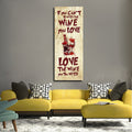 If You Can't Be With The Wine You Love, Love The Wine You're With Canvas Wall Art, Wine Art Decor, Wine Sign, Wine Gift, Wine Lovers