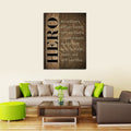 Hero Canvas Wall Art, Police, Hero- An Ordinary Person Facing Extraordinary Circumstances And Acting With Courage, Honor, And Self Sacrifice