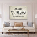 Halliwell Apothecary Canvas Wall Art, Tonics, Tinctures and Elixirs, Powders Since 1882, Charmed Decor