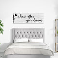 Chase After Your Dreams Canvas Wall Art, Above Couch, Motivational Decor, Large Wall art, Above Bed, Dorm Decor