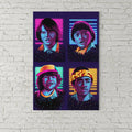 Stranger Things Canvas Wall Art, Fan Art, Mike, Will, Dustin And Lucas, Inspired, Stranger Things Decor, Stranger Things Series