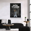 Be A Game Changer Canvas Wall Art, Be A Game Changer The World Is Already Full Of Players, Motivational Canvas