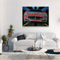 Maserati Nights Abstract Maserati Canvas Wall Art, Exotic Car Art, Maserati Decor, Car Enthusiast, Italian Car Decor