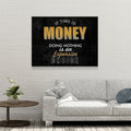 If Time Is Money Doing Nothing Is An Expensive Choice Canvas Wall Art, Motivational, Success, Inspiration, Motivational Wall Decor
