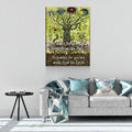 Be Noble For You Are Made From The Stars Canvas Wall Art, Wiccan Decor, Wiccan Art, Be Humble For You Are Made From The Earth