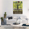Be Noble For You Are Made From The Stars Canvas Wall Art, Wiccan Decor, Wiccan Art, Be Humble For You Are Made From The Earth