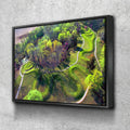 The Great Serpent Mound Canvas Wall Art, American Indian Decor, Ohio Earthworks Art, Adena Culture, Fort Ancient Culture