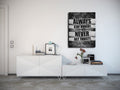 Always Stay Hungry Never Act Thirsty Motivational Canvas Wall Art, Motivational Decor, Motivational Sign, Office Decor