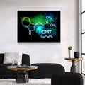 The Spirit Molecule Canvas Wall Art, Trippy Decor, Ayahuasca Decor