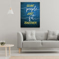 Some People Just Fit Together Canvas Wall Art, Puzzle Piece Art