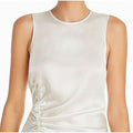Cinq à Sept Alexia Ruched Silk Top, Size Small