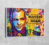 The Only Time Success Comes Before Work Is In The Dictionary Canvas Wall Art, Harvey Specter Quote, Motivational Decor