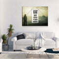 Stop Being Afraid Of What Could Go Wrong And Think Of What Could Go Right Canvas Wall Art, Motivational Decor